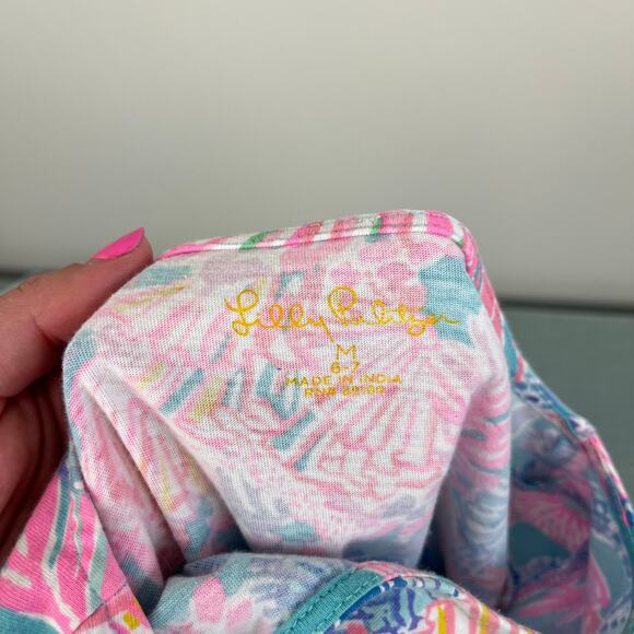 Lilly Pulitzer Girls Mini Geanna Dress Multi Splendor in the Sand M 6-7 - Picture 4 of 6